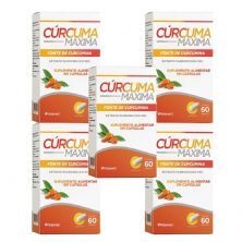 Kit 5X C�rcuma Maxima - 60 C�psulas - Herbamed