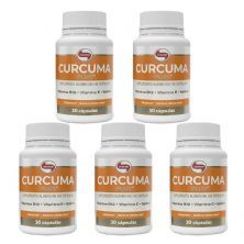 Kit 5X Curcuma Plus - 30 C�psulas Softgel - Vitafor