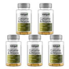 Kit 5X C�rcuma + Pr�polis - 30 C�psulas - Katigu�