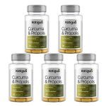 Kit 5X C�rcuma + Pr�polis - 30 C�psulas - Katigu�