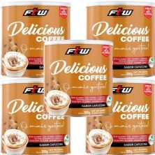 Kit 5X Delicious Coffee - 300g  Cappuccino - FTW
