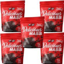 Kit 5X Delicious Mass - 3000g Refil Chocolate - FTW