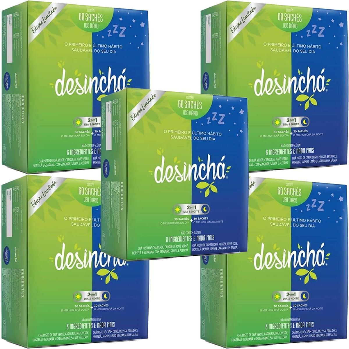Kit 5X Desinch� Misto - 30 Sach�s Dia + 30 Sach�s Noite - Desinch�