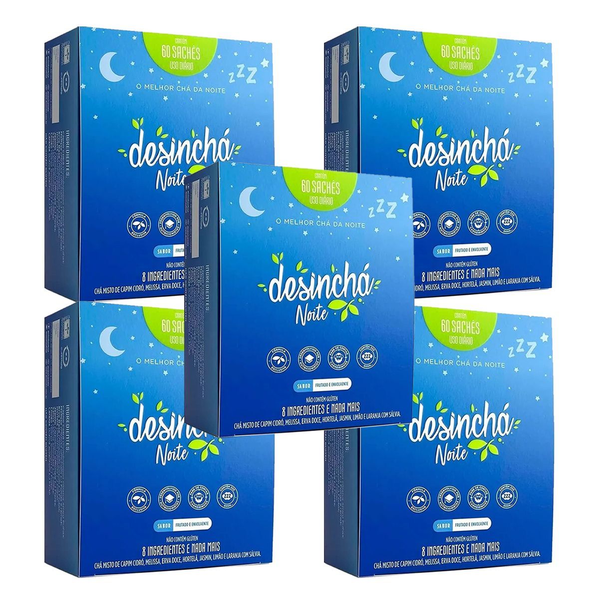 Kit 5X Desinch� Noite - 60 Sach�s - Desinch�