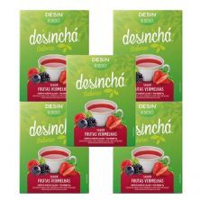Kit 5X Desinch� Sabores - 10 Sach�s Frutas Vermelhas - Desinch�