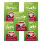 Kit 5X Desinch� Sabores - 10 Sach�s Frutas Vermelhas - Desinch�