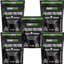 Kit 5X Diabo Verde Blend Protein Mans�o Maromba - 1800g Refil Cookies - FTW