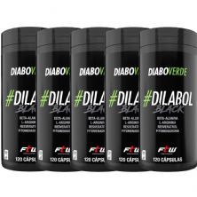 Kit 5X Diabo Verde #Dilabol Black - 120 C�psulas - FTW