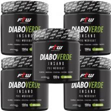 Kit 5X Diabo Verde Insano Pre - Workout - 150g Ma�� Verde - FTW