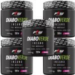 Kit 5X Diabo Verde Insano Pre - Workout - 150g Sabor Energ�tico - FTW