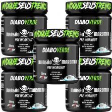 Kit 5X Diabo Verde Pre-Workout Mansao Maromba - 250g Black Ice - FTW