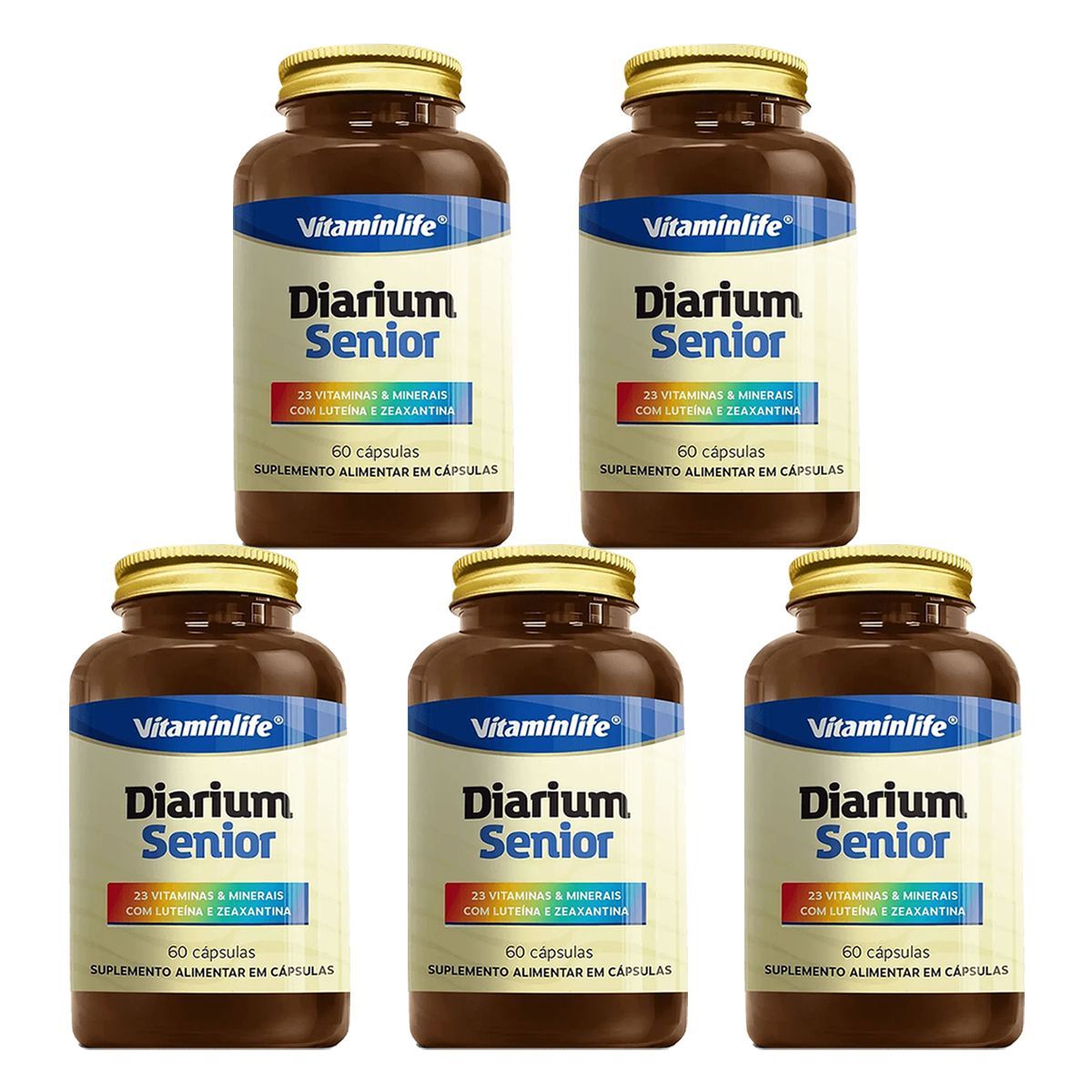 Kit 5X Diarium Senior - 60 C�psulas - VitaminLife