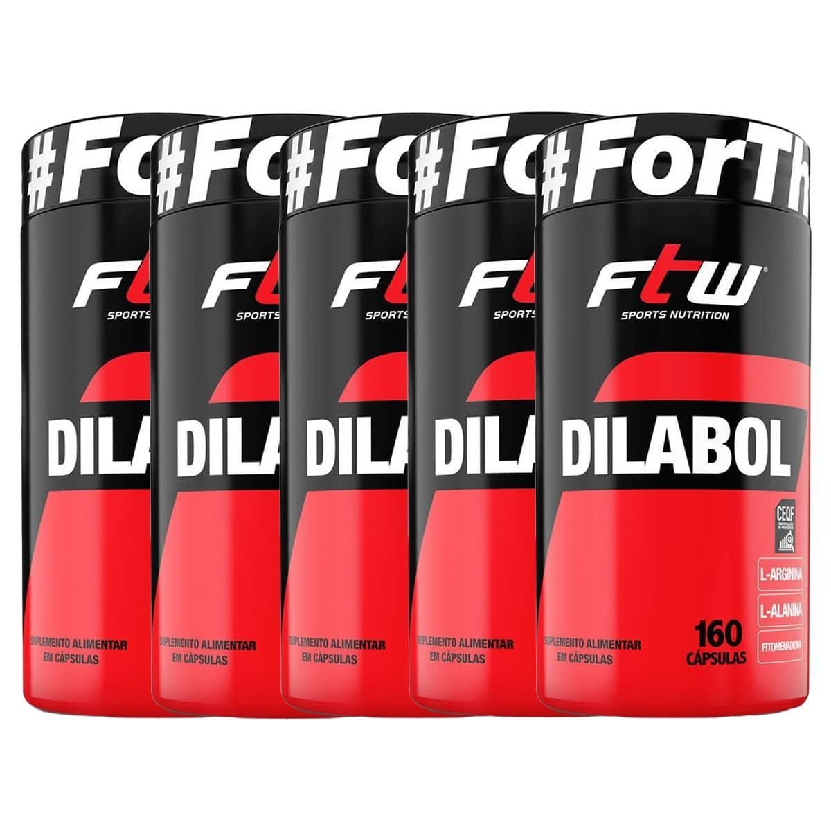 Kit 5X Dilabol - 160 C�psulas - FTW