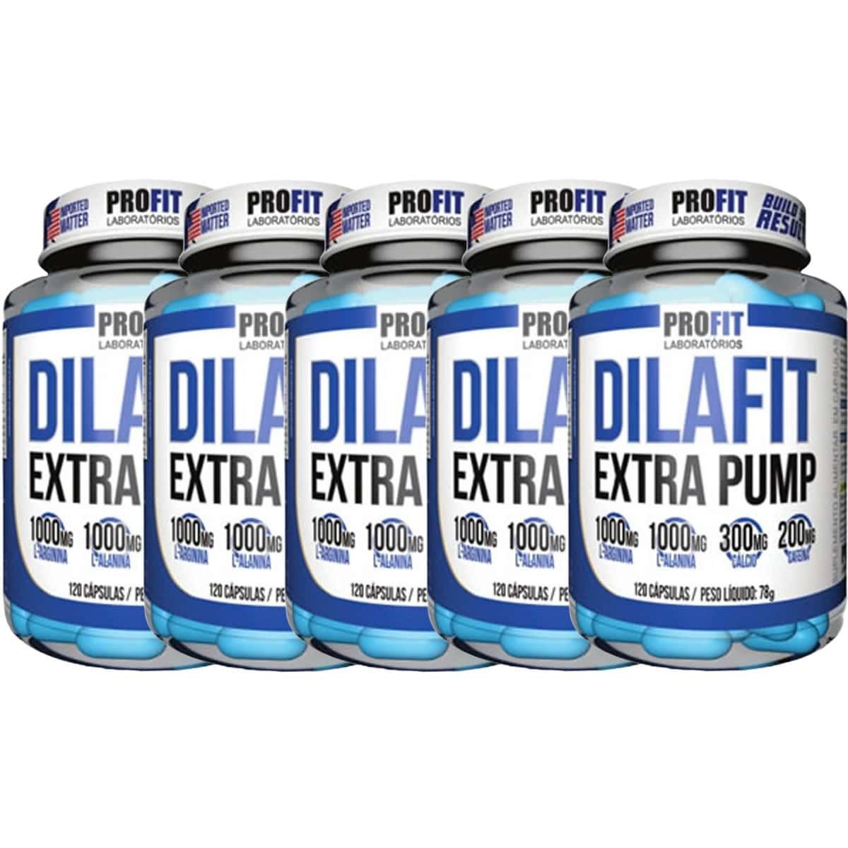 Kit 5X Dilafit Extra Pump - 120 C�psulas - Profit