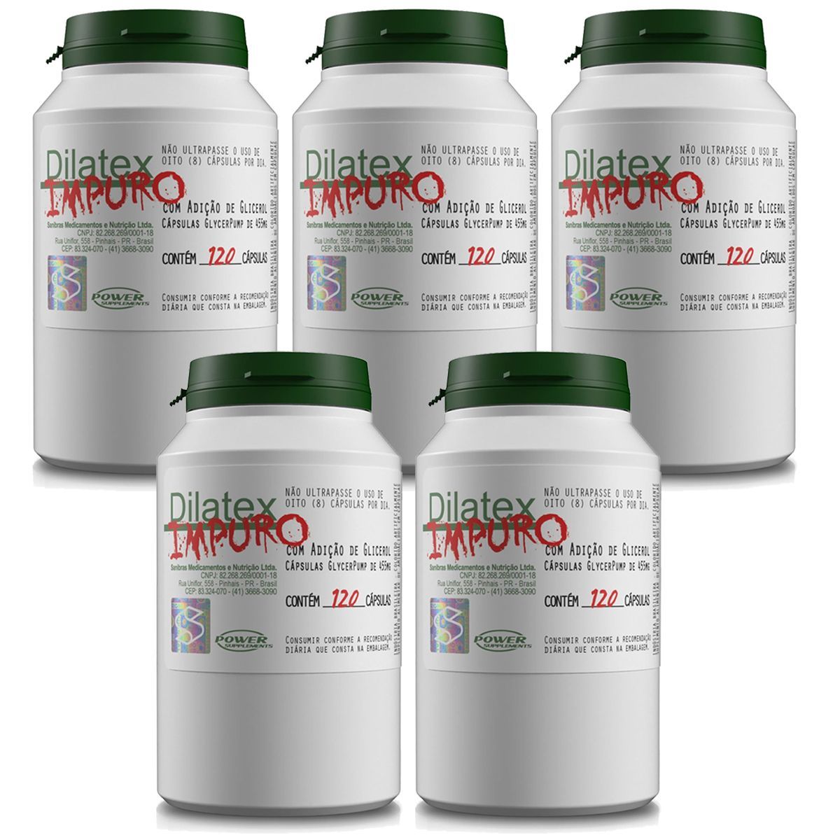 Kit 5X Dilatex Impuro - 120 C�psulas - Power Supplements