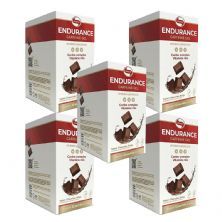 Kit 5X Endurance Caffeine Gel - 12 Sach�s 30g Chocolate Belga - Vitafor