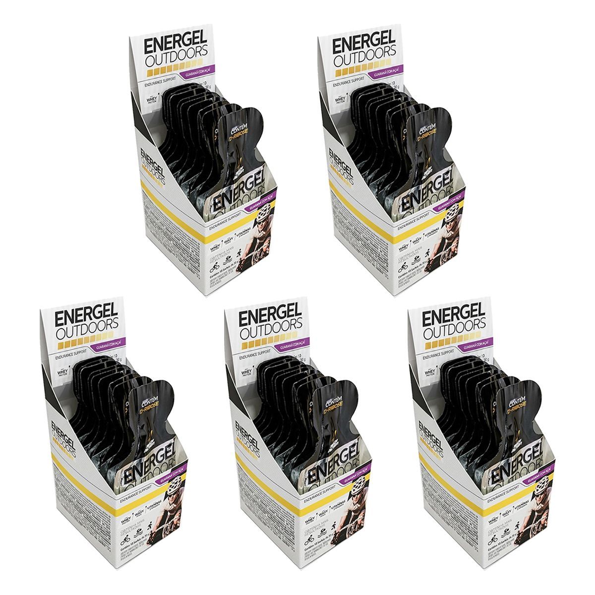 Kit 5X Energel Outdoors - 10 Unidades Guaran� com A�a� - BodyAction