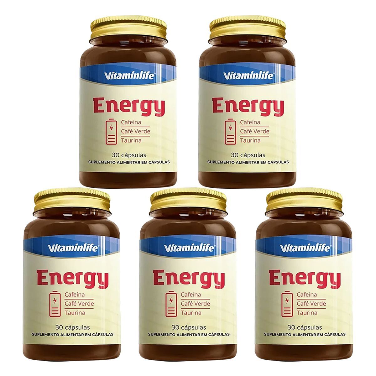Kit 5X Energy - 30 C�psulas - Vitaminlife