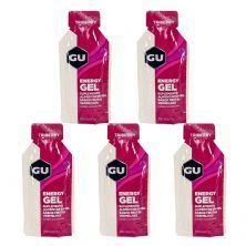 Kit 5X Energy Gel - 1 Sach� 32g Frutas Vermelhas - GU