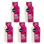 Kit 5X Energy Gel - 1 Sach� 32g Frutas Vermelhas - GU