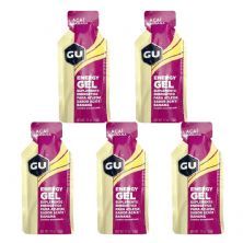 Kit 5X Energy Gel - Sabor A�a� e Banana 1 sach� 32g - GU
