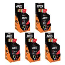 Kit 5X Energy Pro Gel Black - 10 Sach�s 30g Sabores Diversos - Sudract Nutrition