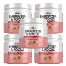 Kit 5X Energyzer & Focus - 450g Fruit Punch - True Source