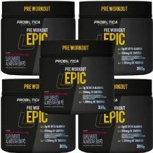 Kit 5X Epic Pr� Workout - 300g Frutas Vermelhas - Probi�tica