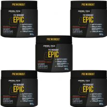 Kit 5X Epic Pr� Workout - 300g Guaran� com Laranja - Probi�tica