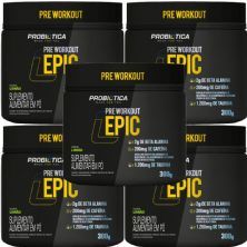 Kit 5X Epic Pr� Workout - 300g Lim�o - Probi�tica
