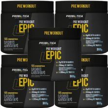 Kit 5X Epic Pr� Workout - 300g Tipo Energ�tico - Probi�tica