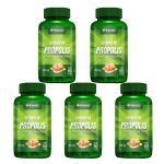 Kit 5X Extrato de Pr�polis 500mg - 60 C�psulas - Herbamed