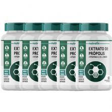 Kit 5X Extrato de Pr�polis com Vitaminas C + D3 + Zinco - 60 Comprimidos - Nutralin