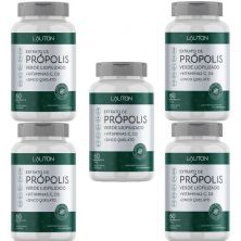 Kit 5X Extrato de Pr�polis Verde Liofilizado - 60 Comprimidos - Lauton Nutrition