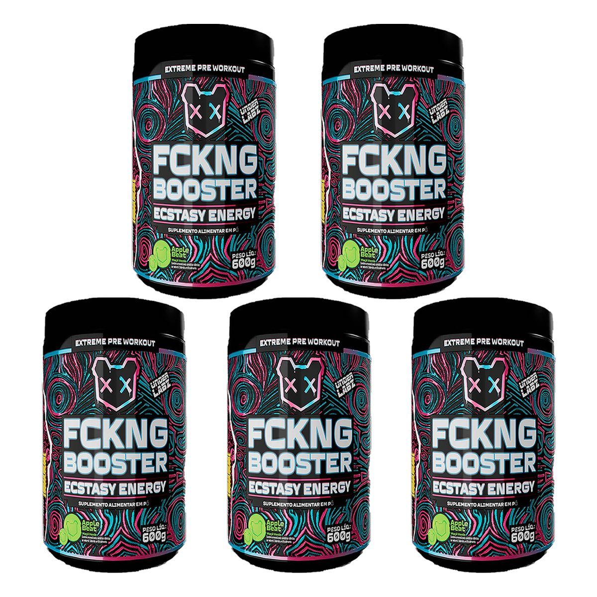 Kit 5X Fckng Booster - 600g Aplle Beat - Under Labz