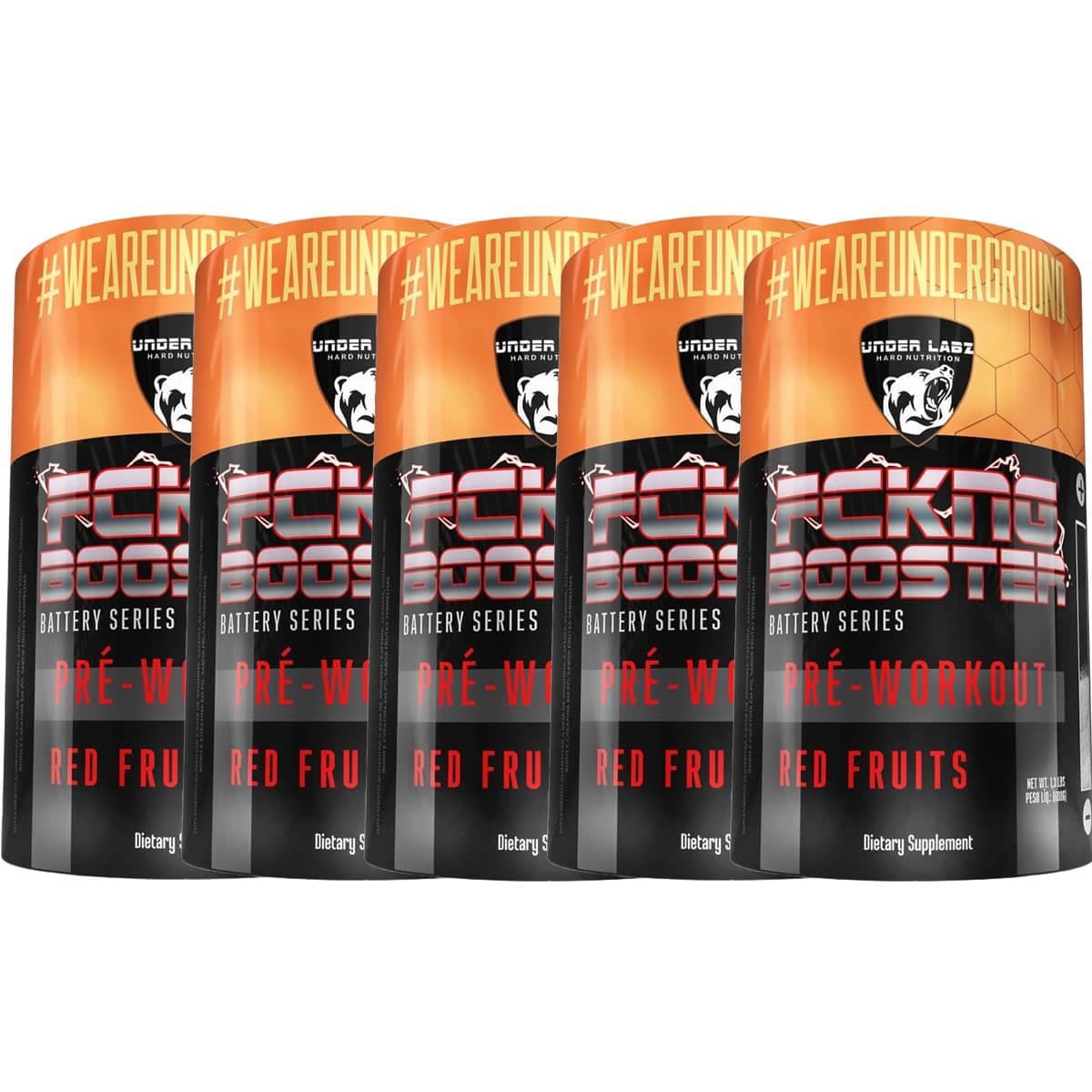 Kit 5X Fckng Booster - 600g Red Fruits - Under Labz