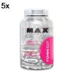 Kit 5X Femini Cut -  30 C�psulas - Max Titanium