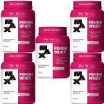 Kit 5X Femini Whey - 600g Baunilha - Max Titanium