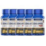 Kit 5X Feno Grego Testofen - 60 C�psula - Catarinense Nutricao