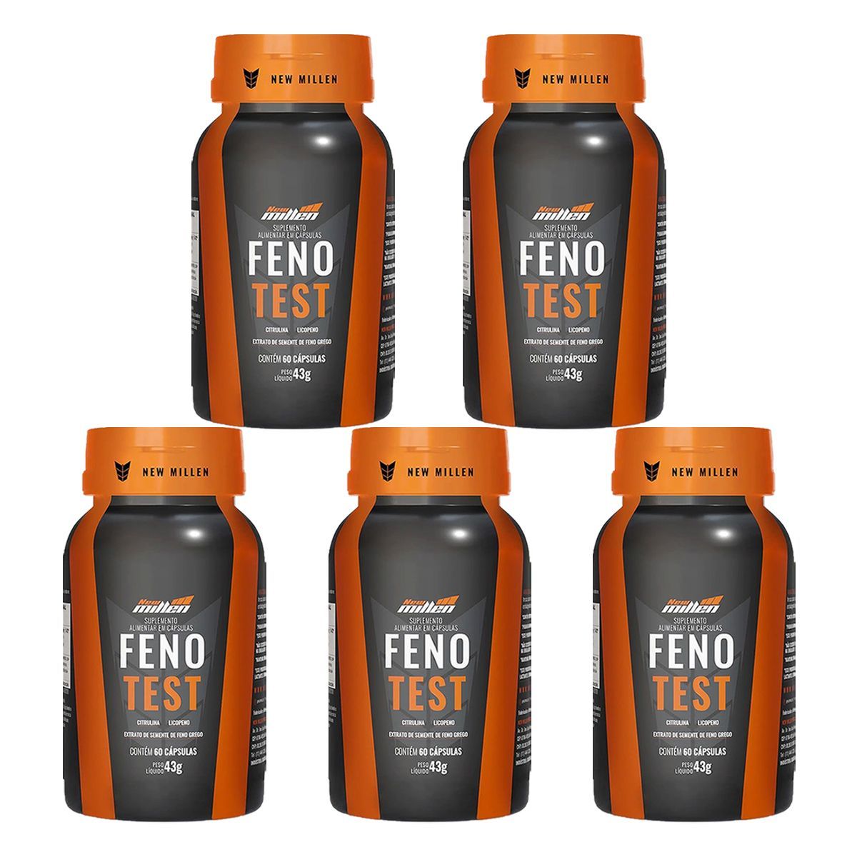 Kit 5X Fenotest - 60 C�psulas - New Millen