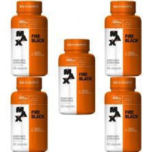Kit 5X Fire Black - 60 C�psulas - Max Titanium