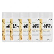 Kit 5X Fish Oil Premium -  120 C�psulas Softgel - Dux Nutrition