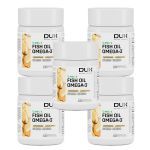 Kit 5X Fish Oil Premium - 60 C�psulas Softgel - Dux Nutrition
