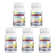 Kit 5X Fitocalm Melatonina - 90 Comprimidos Maracuj� - Catarinense