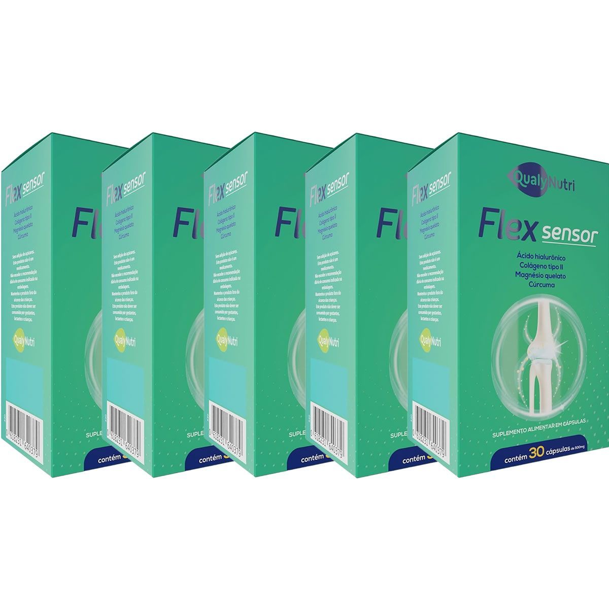 Kit 5X Flex Sensor - 30 C�psulas - QualyNutri