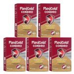 Kit 5X Flexigold Condro - 60 C�psulas - Herbamed