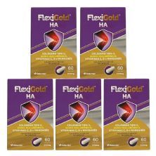 Kit 5X Flexigold HA -  60 C�psulas - Herbamed