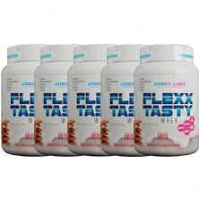 Kit 5X Flexx Tasty Whey - 907g Original Cookies e Cream - Under Labz