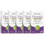 Kit 5X Floraliv Probiotico - 30 C�psulas Vegetais - Sanavita
