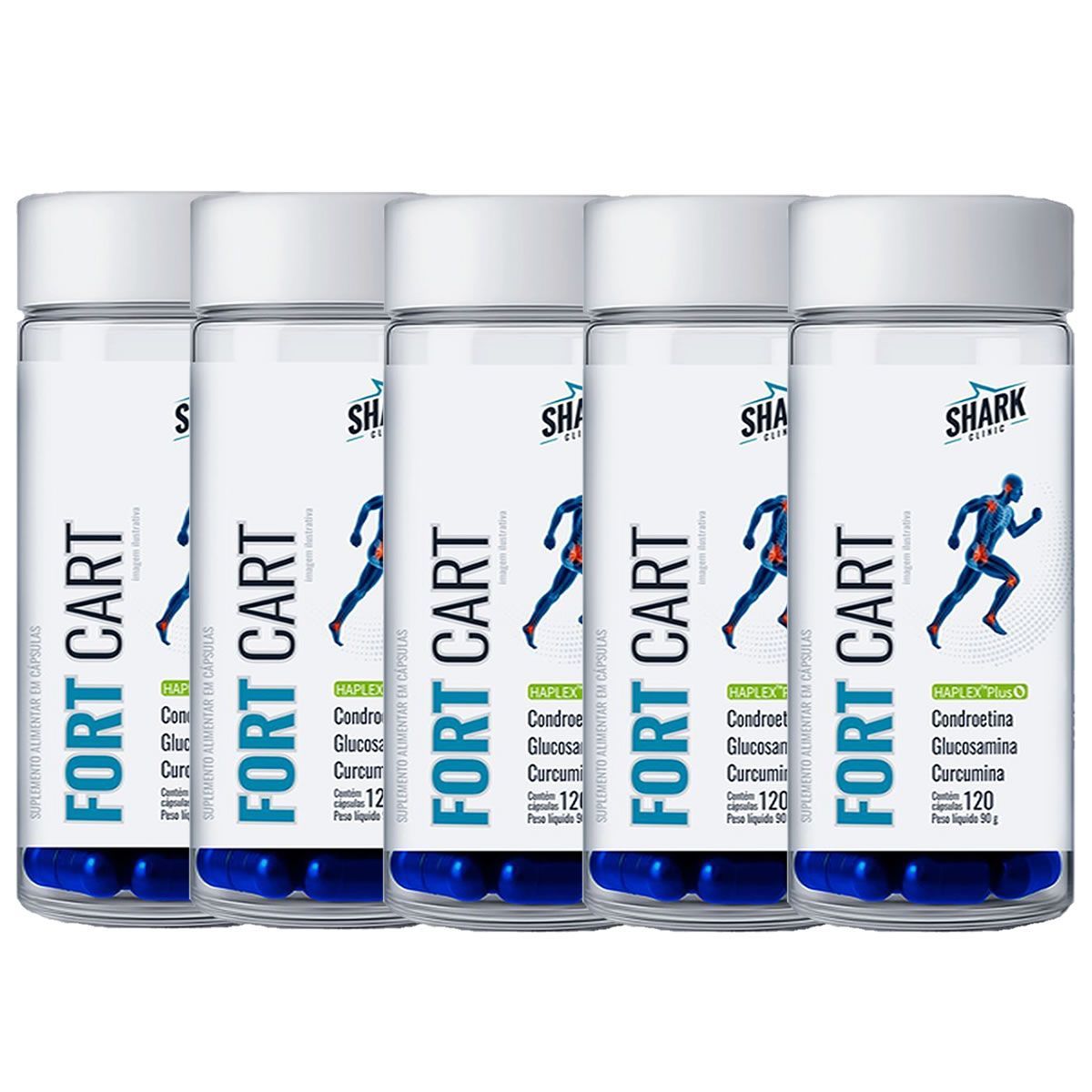 Kit 5X Fort Cart - 120 C�psulas - Shark Pro
